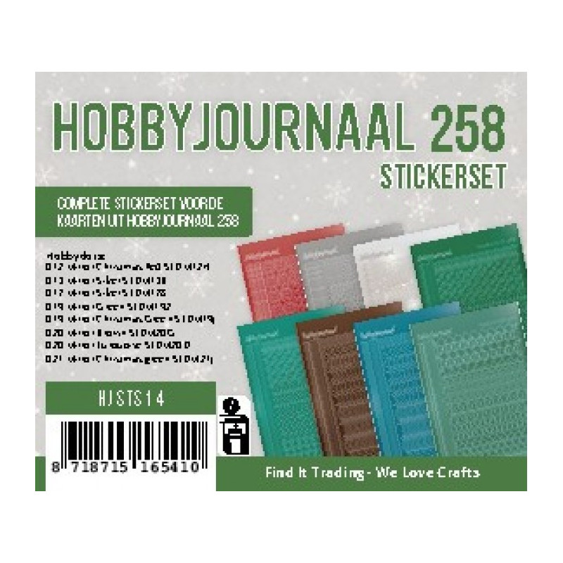 Hobbyjournaal Stickerset 258