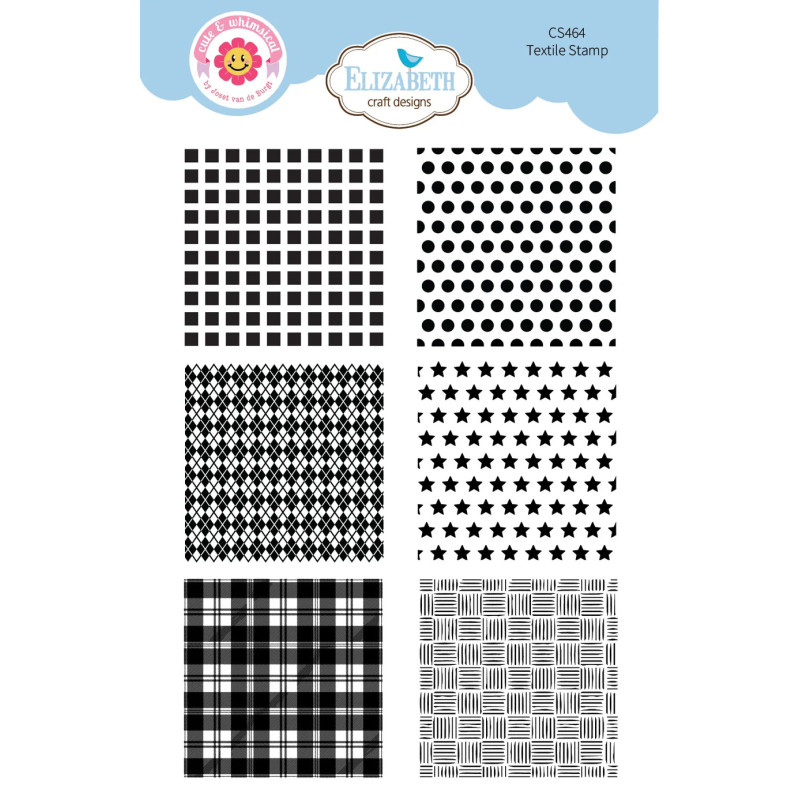 Elizabeth Craft Designs - Stamps - Cute & Whimsical - Textile