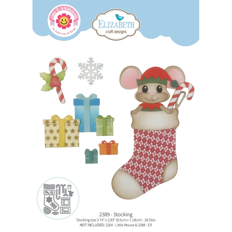 Elizabeth Craft Designs - Cute & Whimsical - Stocking