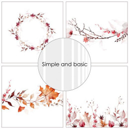 Simple And Basic - Papirpakke 15x15 - Autumn Leaves - SBP573