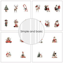 Simple And Basic - Papirpakke 15x15 - Cute Christmas - SBP575