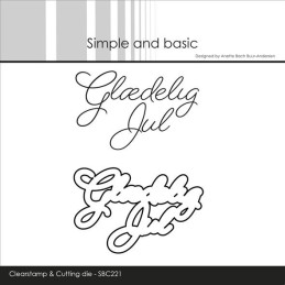 Simple And Basic - Stempel + Die - Glædelig Jul - SBC221