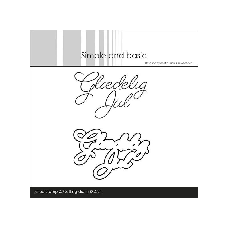 Simple And Basic - Stempel + Die - Glædelig Jul - SBC221