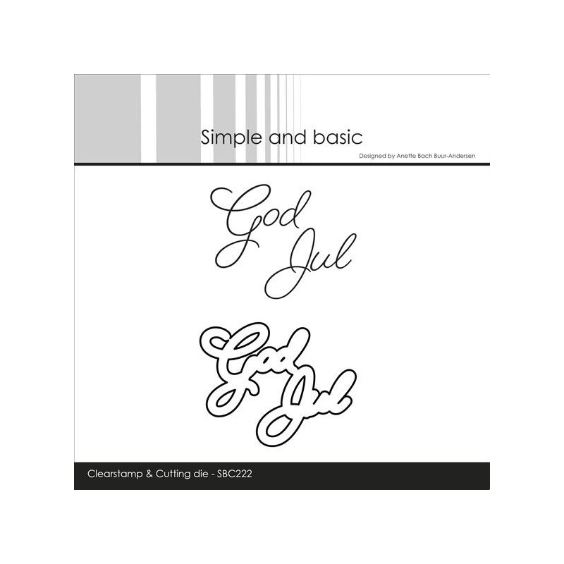 Simple And Basic - Stempel + Die - God Jul - SBC222
