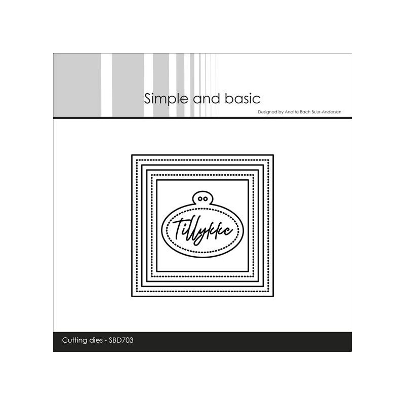 Simple And Basic - 3 x 3 Inch Basics - Pierced - SBD703