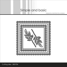 Simple And Basic - 3 x 3 Inch Basics - Scallop - SBD704