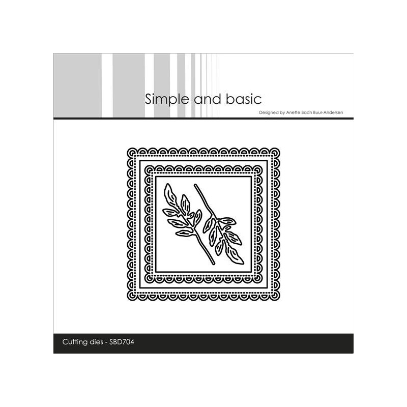 Simple And Basic - 3 x 3 Inch Basics - Scallop - SBD704