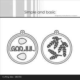 Simple And Basic - Sentiment In A Tag GOD JUL - SBD705