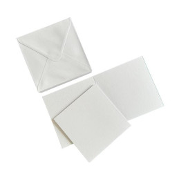 HobbyGros Storage - Kort/Kuverter 3x3 - Pure White