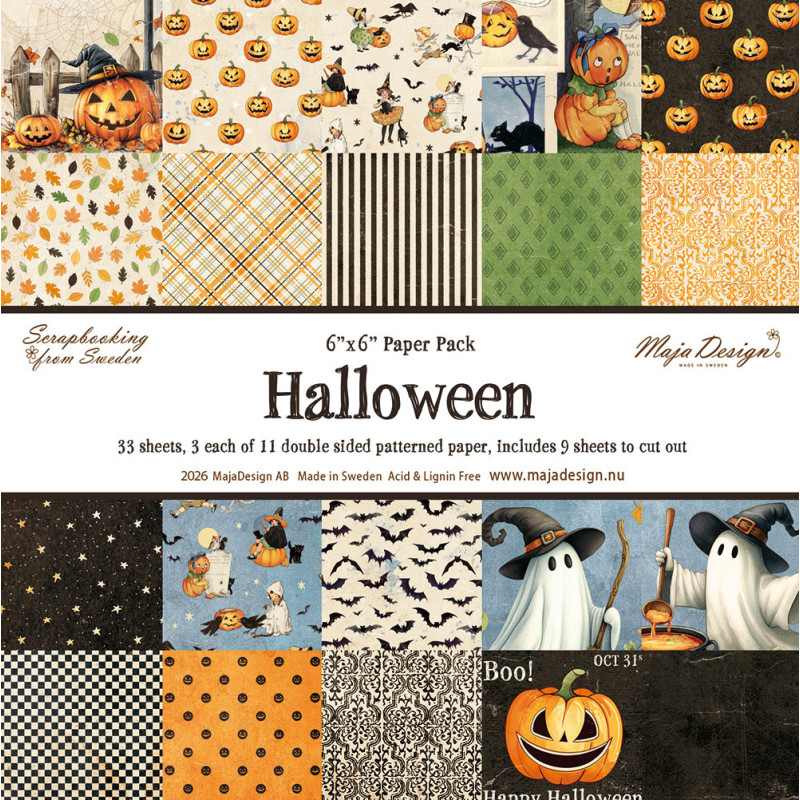 Maja Design - Papirpakke 15x15 - Halloween