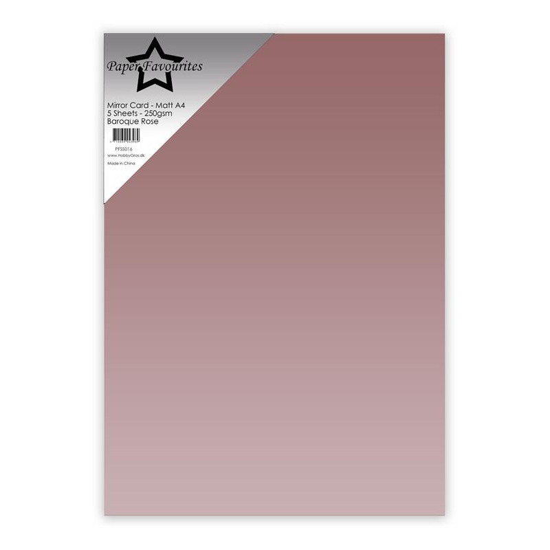 Paper Favourites - Mirror Card Mat - Baroque Rose