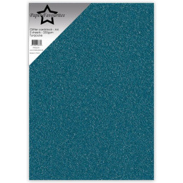 Paper Favourites - Glitter Cardstock - Turqouise