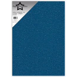 Paper Favourites - Glitter Cardstock - Ocean