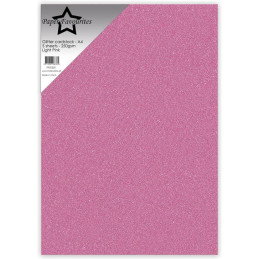 Paper Favourites - Glitter Cardstock - Light Pink