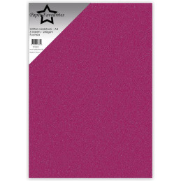 Paper Favourites - Glitter Cardstock - Fuchsia