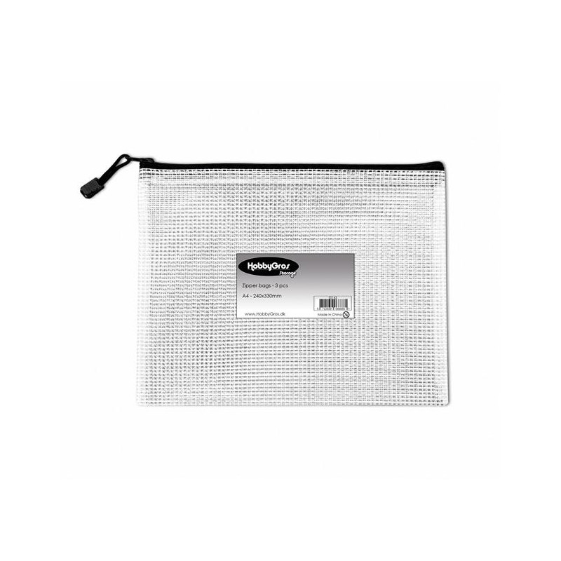 HobbyGros Storage - Transparent Zip Bag A4+ - SS143