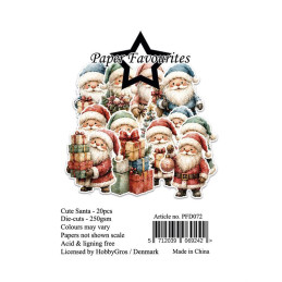 Paper Favourites - Die Cuts - Cute Santa - PFD072