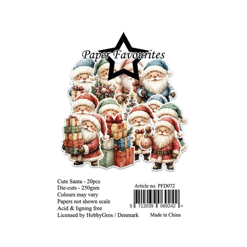 Paper Favourites - Die Cuts - Cute Santa - PFD072