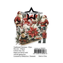 Paper Favourites - Die Cuts - Traditional Christmas - PFD074