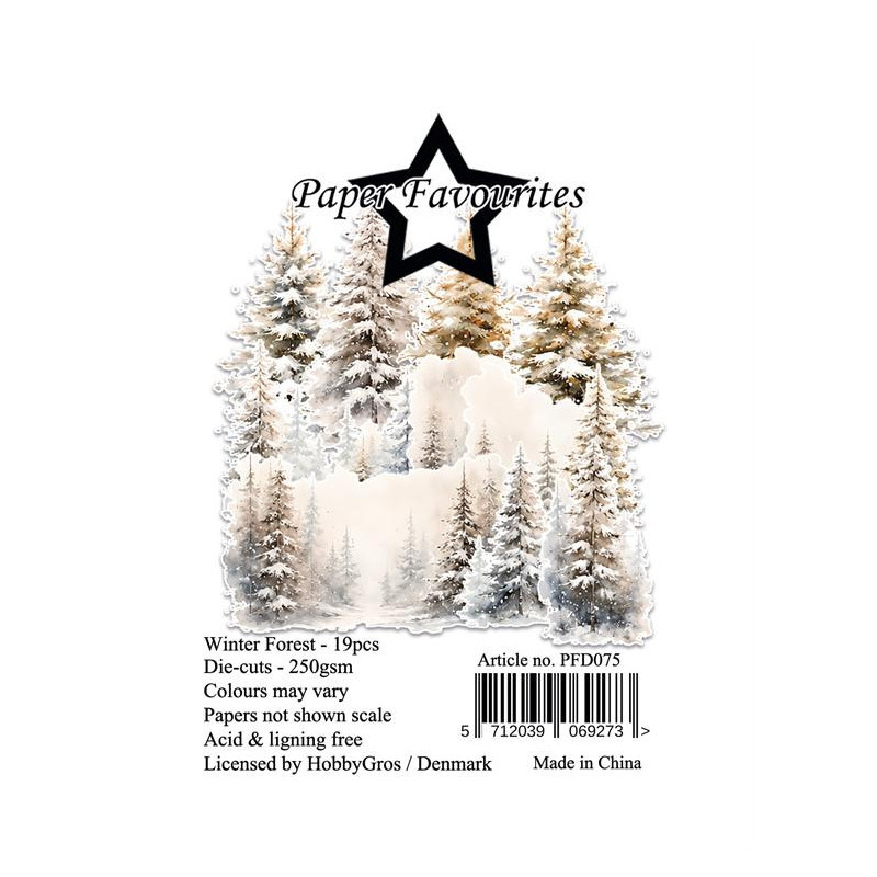 Paper Favourites - Die Cuts - Winter Forest - PFD075