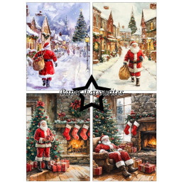 Paper Favourites - Papirpakke A6 - Santa Claus - PFA643