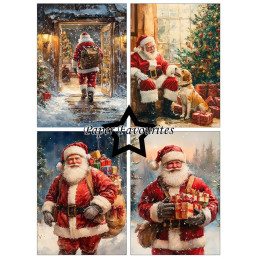 Paper Favourites - Papirpakke A6 - Santa Claus - PFA643