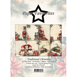 Paper Favourites - Papirpakke A6 - Traditional Christmas - PFA644