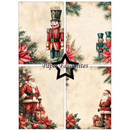Paper Favourites - Papirpakke A6 - Traditional Christmas - PFA644