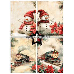 Paper Favourites - Papirpakke A6 - Traditional Christmas - PFA644