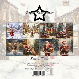 Paper Favourites - Papirpakke 15x15 - Santa Claus - PF597