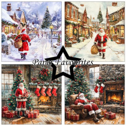 Paper Favourites - Papirpakke 15x15 - Santa Claus - PF597
