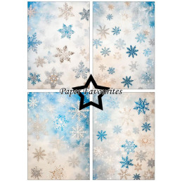 Paper Favourites - Papirpakke A5 - Vintage Snowflakes - PFA238
