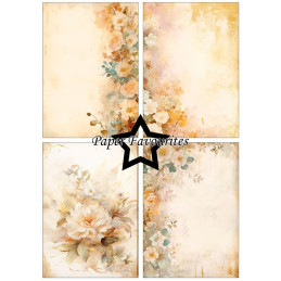 Paper Favourites - Papirpakke A5 - Winter Florals - PFA239
