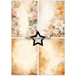 Paper Favourites - Papirpakke A5 - Winter Florals - PFA239