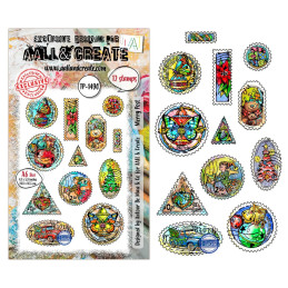 AALL And Create - Stamp Set A6 - Postcards Of Cheer - Merry Post - AALL-TP-1490