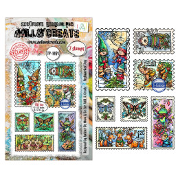 AALL And Create - Stamp Set A6 - Postcards Of Cheer - Postmarked Joy - AALL-TP-1491