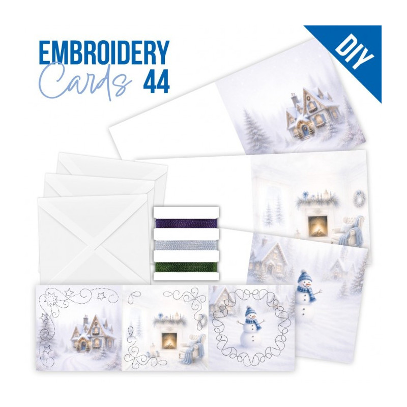 Stitch And Do Cards 44 - Blue Christmas Feelings