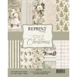 Reprint - Papirpakke 15x15 - Cozy Christmas - RPP120