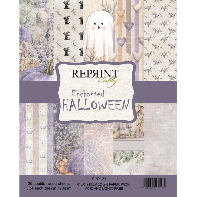 Reprint - Papirpakke 15x15 - Enchanted Halloween - RPP121