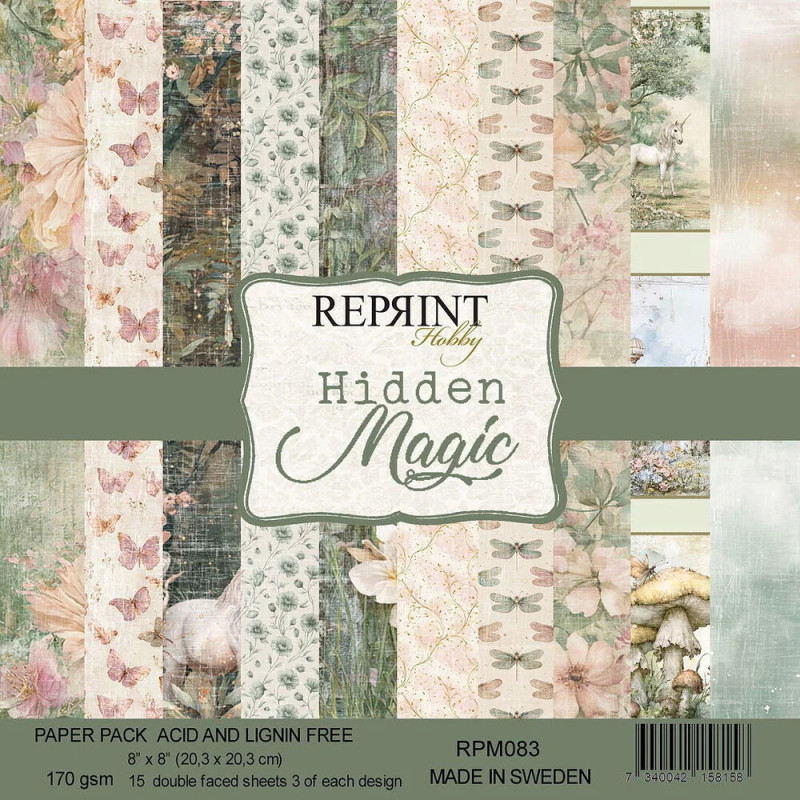 Reprint - Papirpakke 20x20 - Hidden Magic - RPM083
