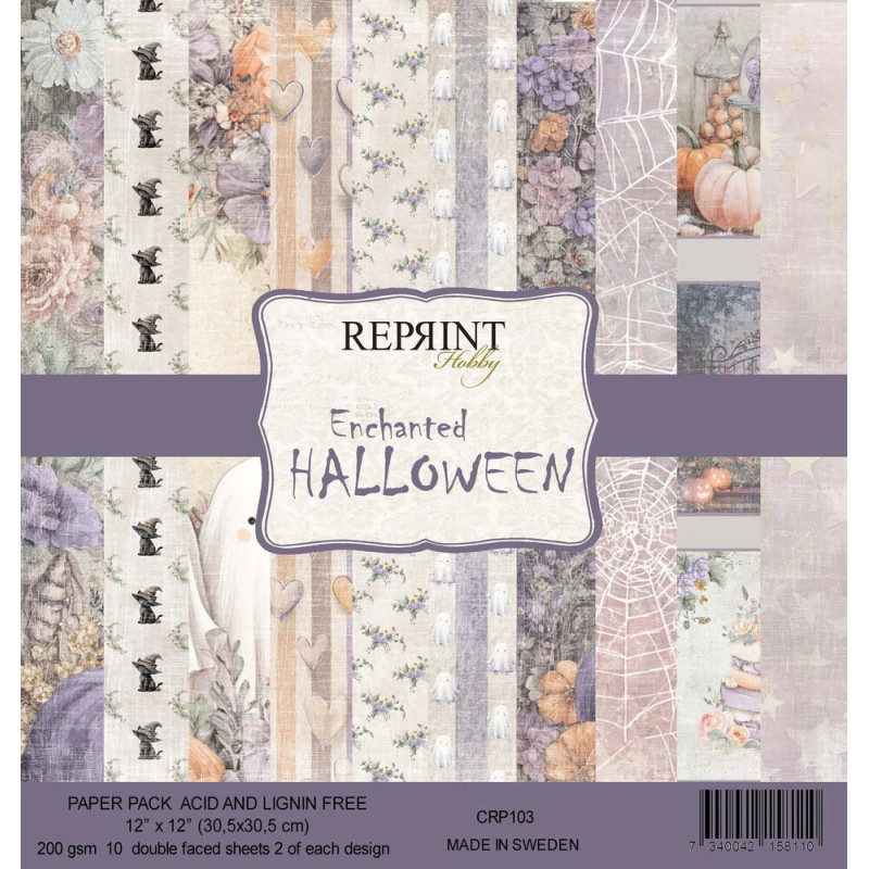 Reprint - Papirpakke 30x30 - Enchanted Halloween - CRP103