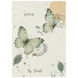 Stamperia - Mini Rice Paper A6 - Flowers And Poems - DFSA6X13