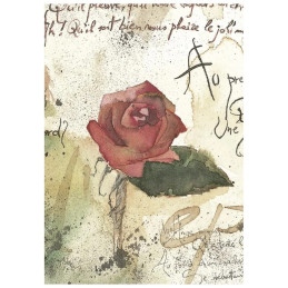 Stamperia - Mini Rice Paper A6 - Flowers And Poems - DFSA6X13