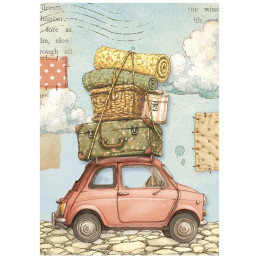 Stamperia - Mini Rice Paper A6 - Cozy Family - DFSA6X14