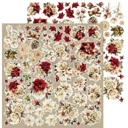 Craft O'Clock - Extras Set - Spirit Of Christmas - Flowers - CC-C87-SCS-14