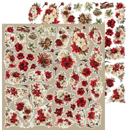Craft O'Clock - Extras Set - Spirit Of Christmas - Flowers - CC-C87-SCS-14