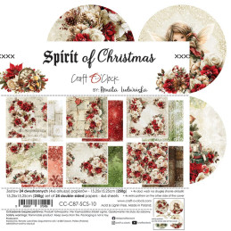 Craft O'Clock - Papirpakke 15x15 - Spirit Of Christmas - CC-C87-SCS-10