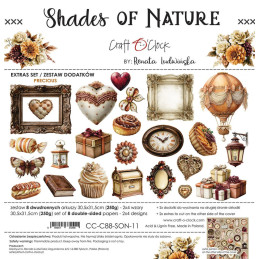Craft O'Clock - Extras Set - Shades Of Nature - Mix - CC-C88-SON-13
