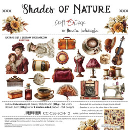 Craft O'Clock - Extras Set - Shades Of Nature - Mix - CC-C88-SON-13