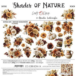 Craft O'Clock - Extras Set - Shades Of Nature - Flowers - CC-C88-SON-14